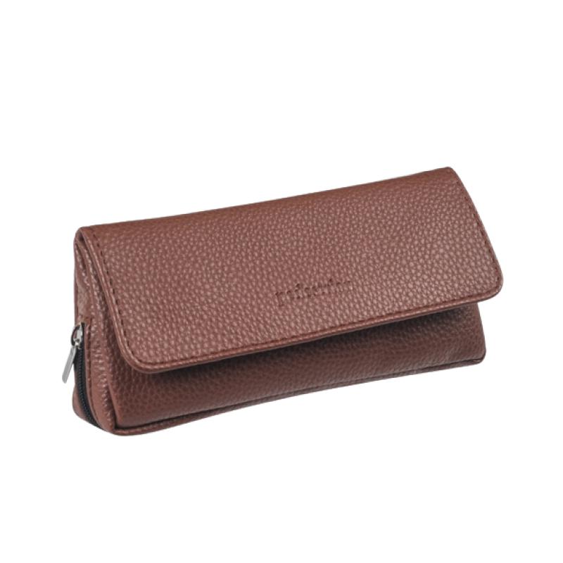 Porte-Tabac En Cuir Marron Campone - Compact Et Style