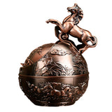 Cendrier En Cuivre Cheval